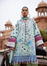 Elan Luxury Embroidered Lawn 3 Piece Unstitched Suit EL25LL AMARA EL25-09 B